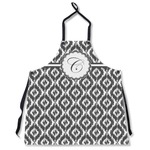 Ikat Apron Without Pockets w/ Initial