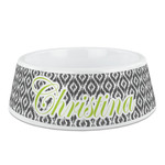 Ikat Plastic Dog Bowl (Personalized)