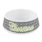 Ikat Plastic Dog Bowl - Small (Personalized)