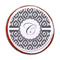 Ikat Printed Icing Circle - Medium - On Cookie