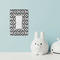 Ikat Rocker Light Switch Covers - Single - IN CONTEXT