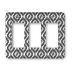 Ikat Rocker Style Light Switch Cover - Three Switch