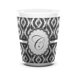 Ikat Ceramic Shot Glass - 1.5 oz - White - Single (Personalized)