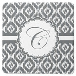 Ikat Square Rubber Backed Coaster (Personalized)