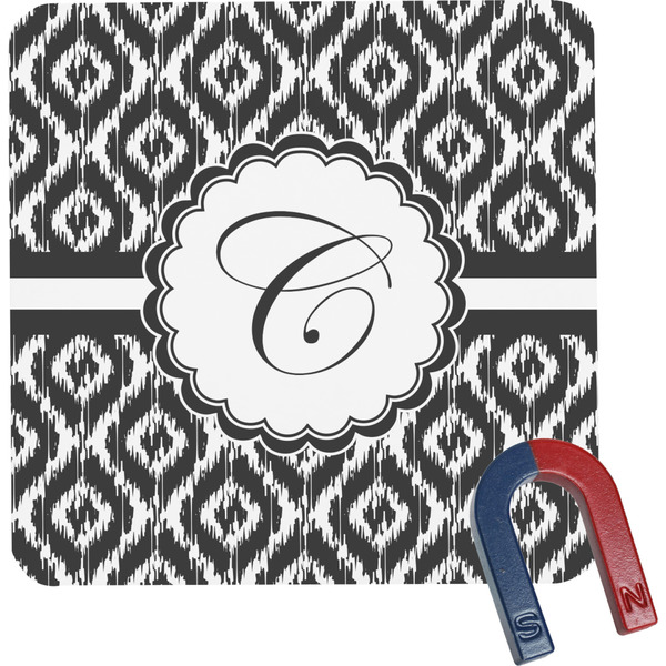 Custom Ikat Square Fridge Magnet (Personalized)