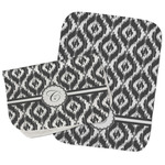 Ikat Burp Cloths - Fleece - Set of 2 w/ Initial