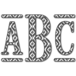 Ikat Monogram Decal - Large (Personalized)