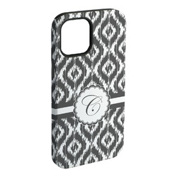 Ikat iPhone Case - Rubber Lined - iPhone 15 Plus (Personalized)