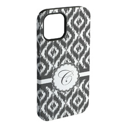 Ikat iPhone Case - Rubber Lined - iPhone 15 Pro Max (Personalized)