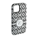 Ikat iPhone Case - Rubber Lined - iPhone 15 Pro (Personalized)