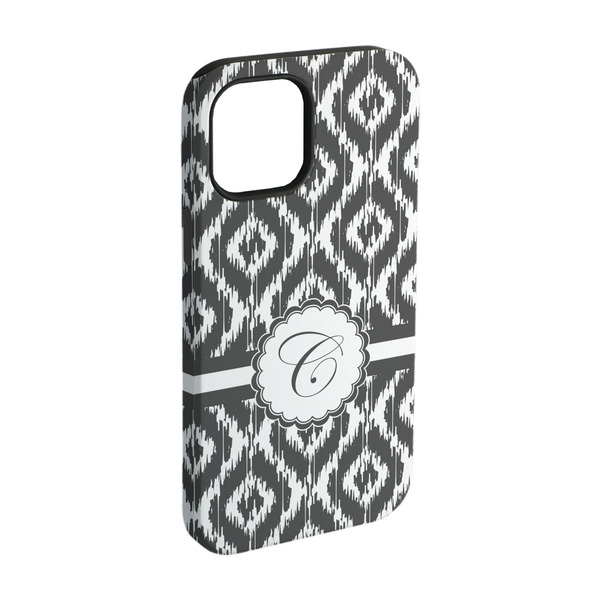 Custom Ikat iPhone Case - Rubber Lined - iPhone 15 Pro (Personalized)