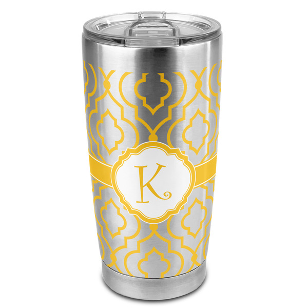 Custom Trellis 20oz Stainless Steel Double Wall Tumbler - Full Print (Personalized)