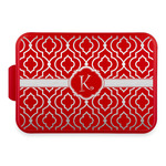 Trellis Aluminum Baking Pan with Red Lid (Personalized)