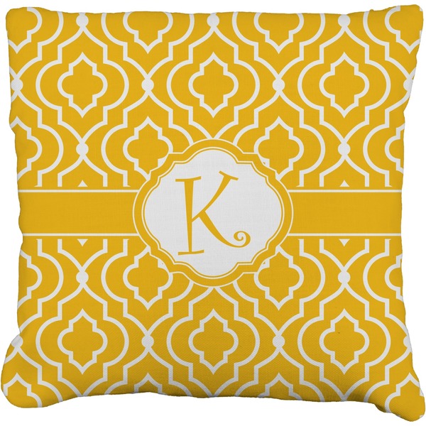 Custom Trellis Faux-Linen Throw Pillow 20" (Personalized)