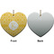 Trellis Ceramic Flat Ornament - Heart Front & Back (APPROVAL)