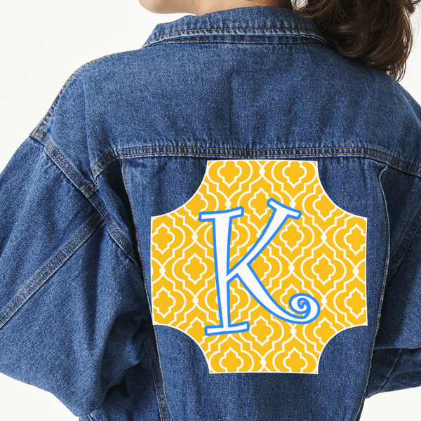 Custom Trellis Twill Iron On Patch - Custom Shape - 3XL (Personalized)