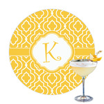 Trellis Printed Drink Topper - 3.25" (Personalized)