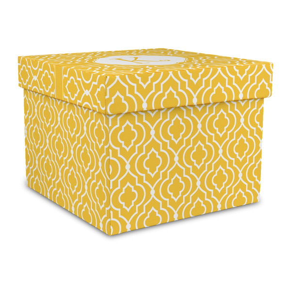 Custom Trellis Gift Box with Lid - Canvas Wrapped - Large (Personalized)