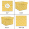 Trellis Gift Boxes with Lid - Canvas Wrapped - X-Large - Approval