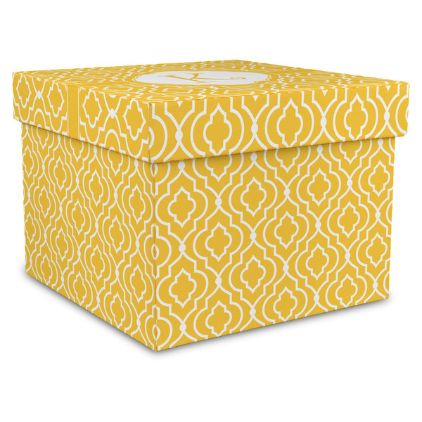 Custom Trellis Gift Box with Lid - Canvas Wrapped - X-Large (Personalized)