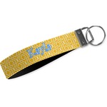 Trellis Webbing Keychain Fob - Small (Personalized)