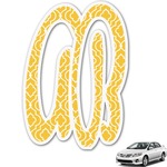 Trellis Monogram Car Decal (Personalized)