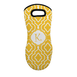 Trellis Neoprene Oven Mitt - Single w/ Initial