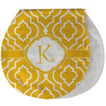 Trellis Burp Pad - Velour w/ Initial