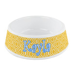 Trellis Plastic Dog Bowl - Small (Personalized)