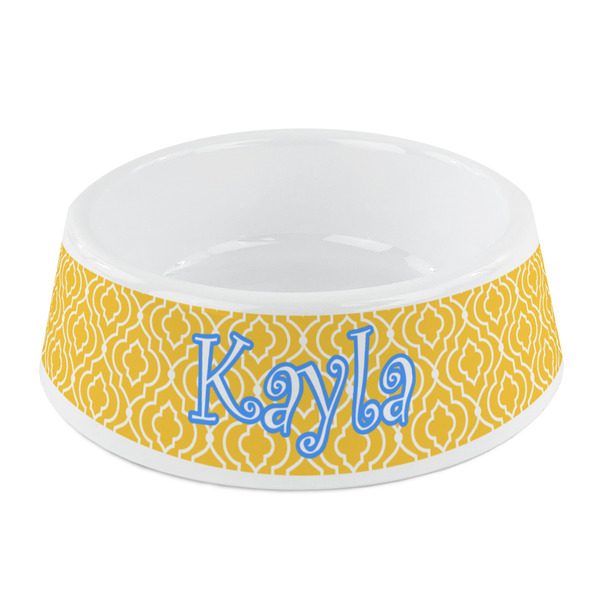 Custom Trellis Plastic Dog Bowl - Small (Personalized)