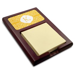 Trellis Red Mahogany Sticky Note Holder (Personalized)