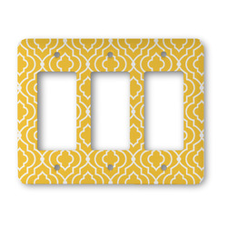 Trellis Rocker Style Light Switch Cover - Three Switch