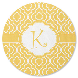 Trellis Round Rubber Backed Coaster (Personalized)