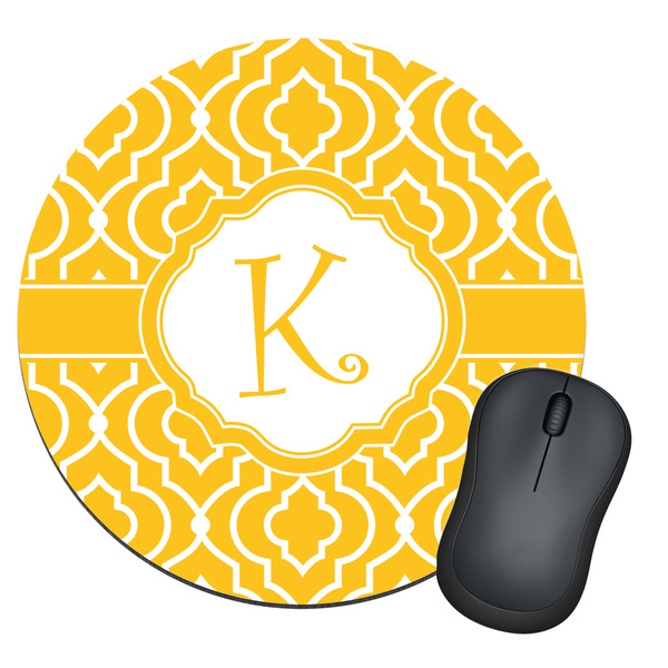 Custom Trellis Round Mouse Pad (Personalized)