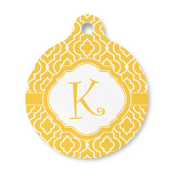 Trellis Round Pet ID Tag - Small (Personalized)