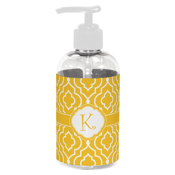 Custom Trellis Plastic Soap / Lotion Dispenser (8 oz - Small - White) (Personalized)