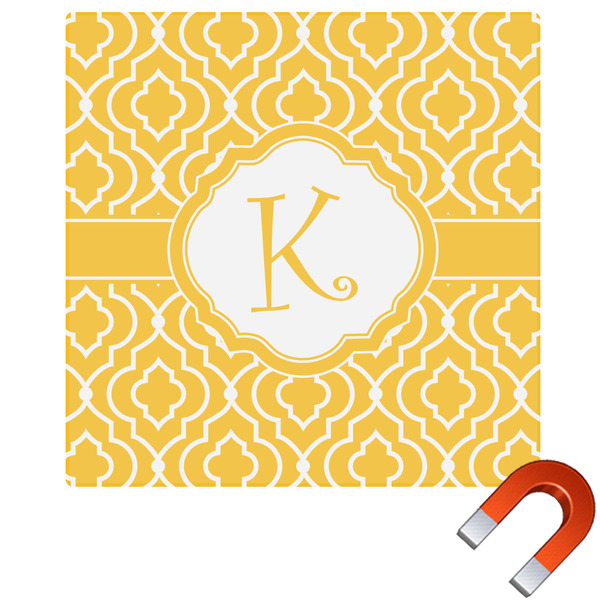 Custom Trellis Square Car Magnet - 6" (Personalized)