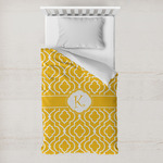 Trellis Toddler Duvet Cover w/ Initial