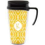 Trellis Acrylic Travel Mug with Handle (Personalized)