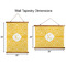 Trellis Wall Hanging Tapestries - Parent/Sizing