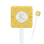 Trellis Square Plastic Stir Sticks (Personalized)