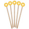 Trellis Wooden 7.5" Stir Stick - Round - Fan View