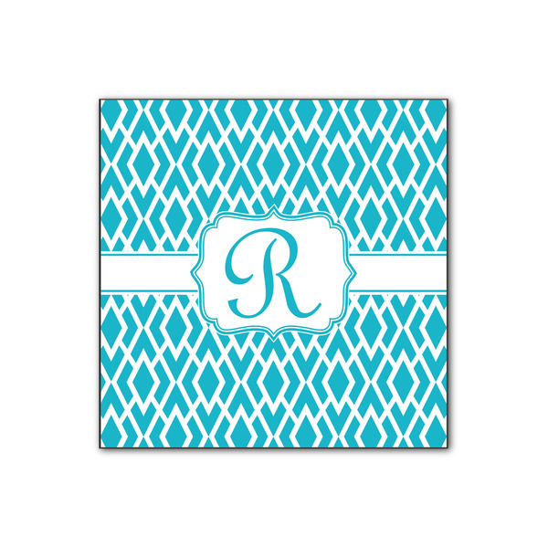 Custom Geometric Diamond Wood Print - 12x12 (Personalized)