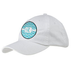 Geometric Diamond Baseball Cap - White (Personalized)