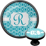 Geometric Diamond Cabinet Knob (Black) (Personalized)