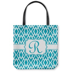 Geometric Diamond Canvas Tote Bag (Personalized)