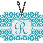 Geometric Diamond Rear View Mirror Ornament (Personalized)