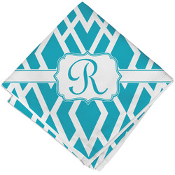 Geometric Diamond Cloth Napkin w/ Initial