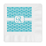 Geometric Diamond Embossed Decorative Napkins (Personalized)