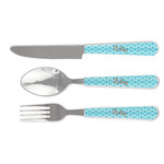 Geometric Diamond Cutlery Set (Personalized)